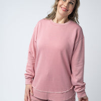 IN STOCK Vintage Wash Pullover - Dusty Pink