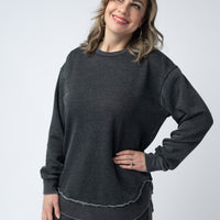 IN STOCK Vintage Wash Pullover - Black