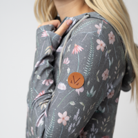 IN STOCK HalfZip Hoodie - Wildflower Meadow