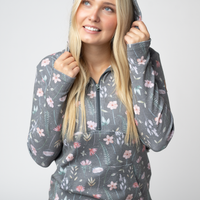 IN STOCK HalfZip Hoodie - Wildflower Meadow