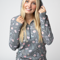 IN STOCK HalfZip Hoodie - Wildflower Meadow
