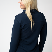 IN STOCK Ryleigh Ribbed Button Down - Navy