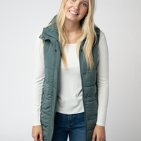 IN STOCK Harlow Long Vest - Teal