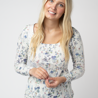 IN STOCK Alyssa Long Sleeve Top - Olive Meadow