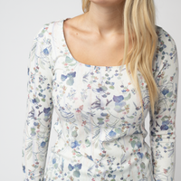 IN STOCK Alyssa Long Sleeve Top - Olive Meadow