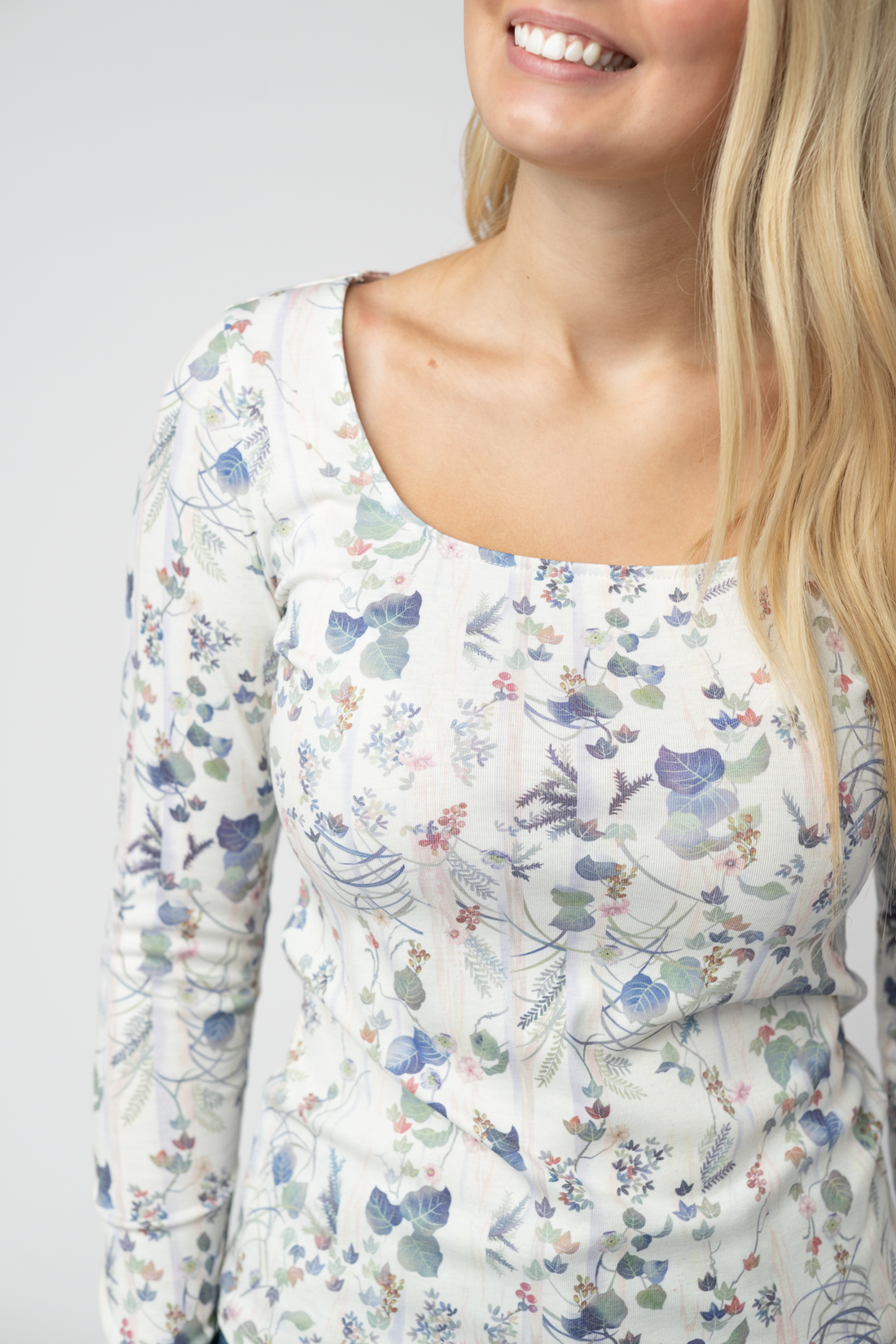 IN STOCK Alyssa Long Sleeve Top - Olive Meadow