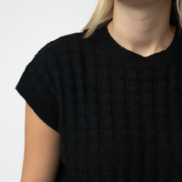 IN STOCK Kelly Knitted Top - Black