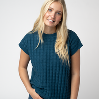 IN STOCK Kelly Knitted Top - Teal