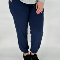 Navy Joggers w/ Pockets