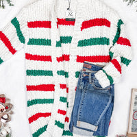 IN STOCK Christmas Stripe Cardigan