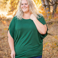 IN STOCK Darcy Dolman Top - Forest Green | Women's Flowy Top