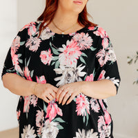 Essential Blouse in Black Floral