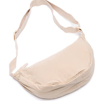 Essentially Everything Round Mini Crossbody Bag in Off White