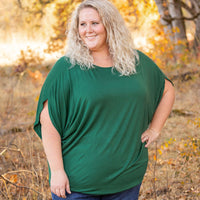 IN STOCK Darcy Dolman Top - Forest Green | Women's Flowy Top