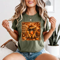 Fall Leopard Cow Tshirt