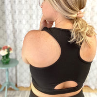 Cropped for the Summer Top in Black