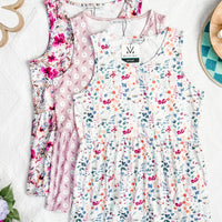 IN STOCK Renee Ruffle Tank Top - Floral Paradise