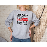 Naughty Boy List Crewneck