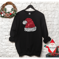 PT Santa Hat Faux Sequins Crewneck