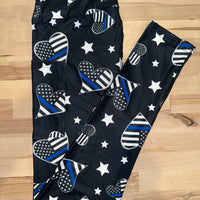 Blue Lives Matter Leggings w/ Pockets