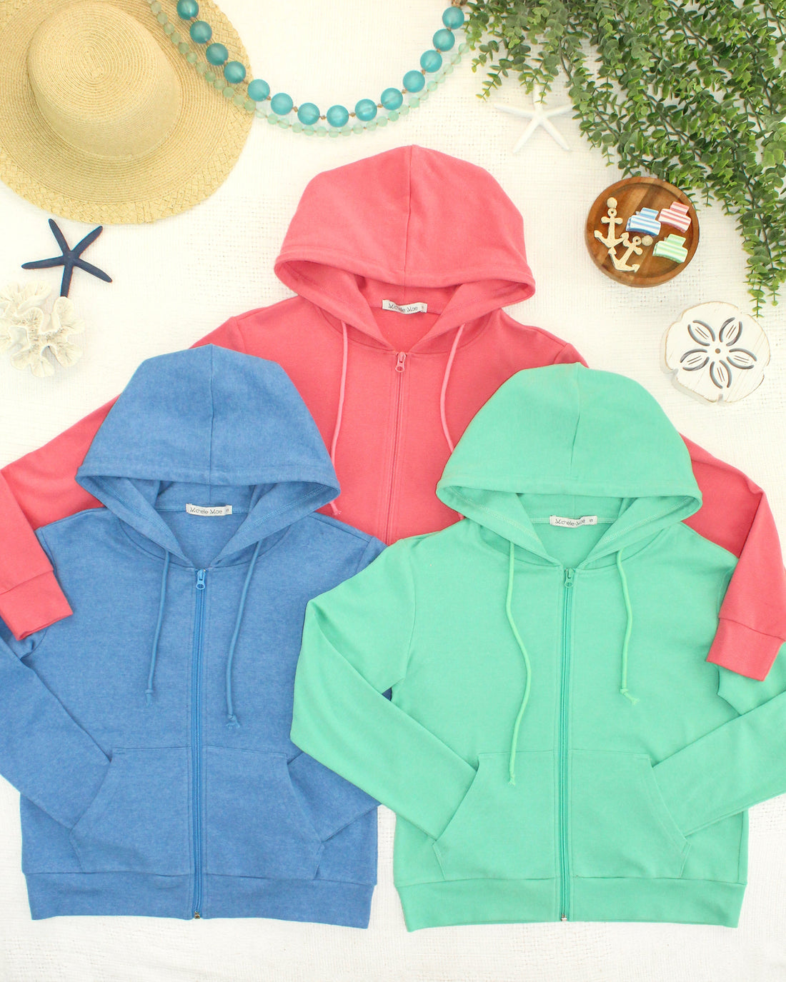 IN STOCK Fullzip Hoodie - Sunkissed Coral