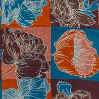 Luxury Beach Towel in Block Floral