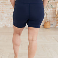 Getting Active Biker Shorts in Navy