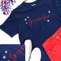 PREORDER: Embroidered Firecracker Tee