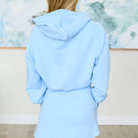 Had Me in the First Half Pullover Hoodie in Sky Blue
