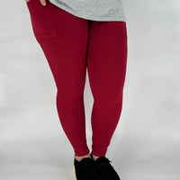 Cranberry Pocket Leggings!