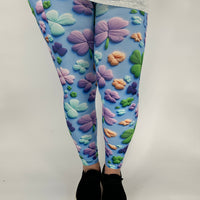 Colorful Clover Leggings w/ Pockets