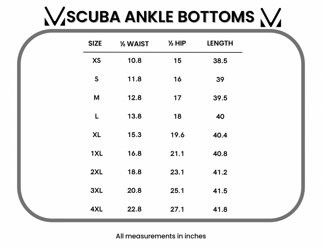 IN STOCK Scuba Ankle Bottoms- Black