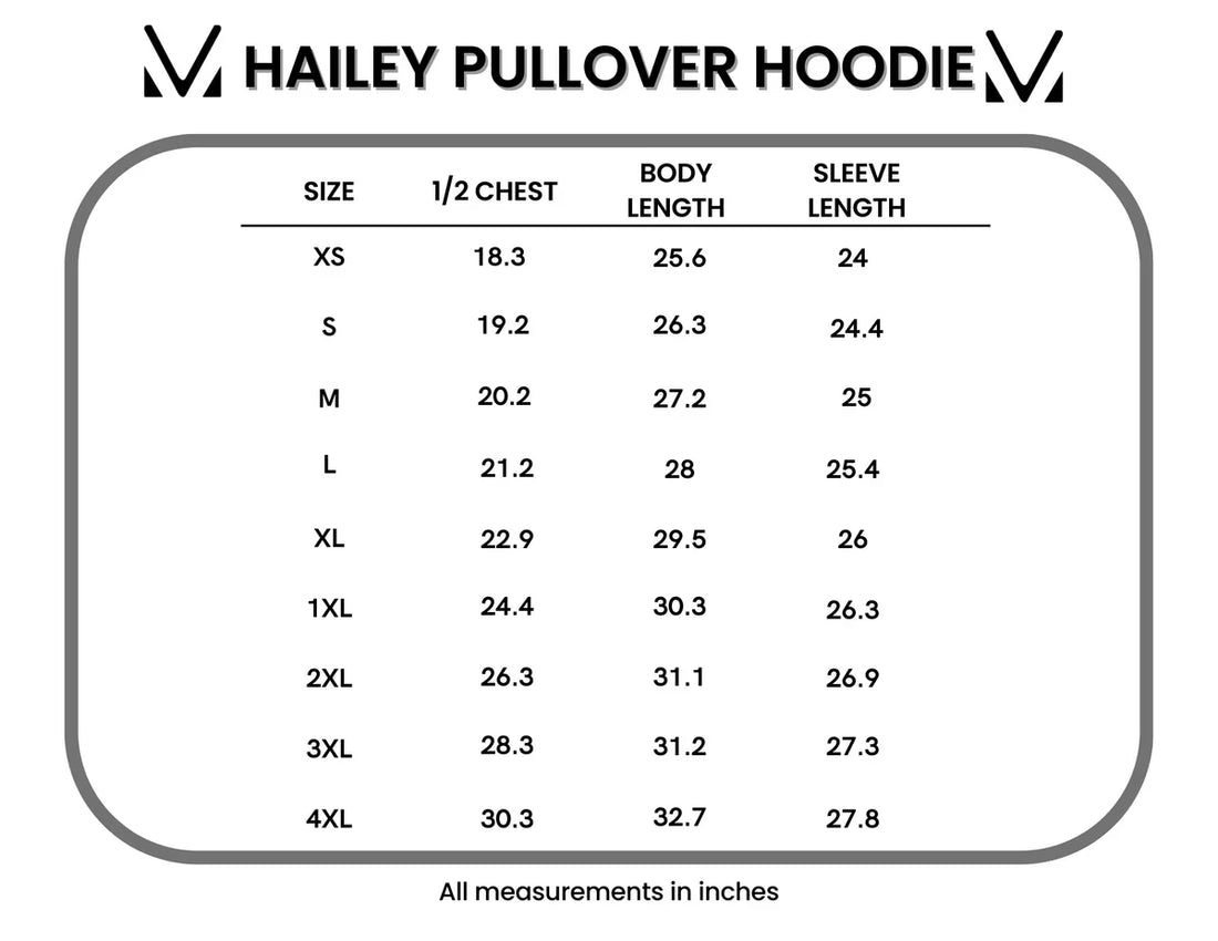 IN STOCK Hailey Pullover Hoodie - Rainbow Stripes and Blue