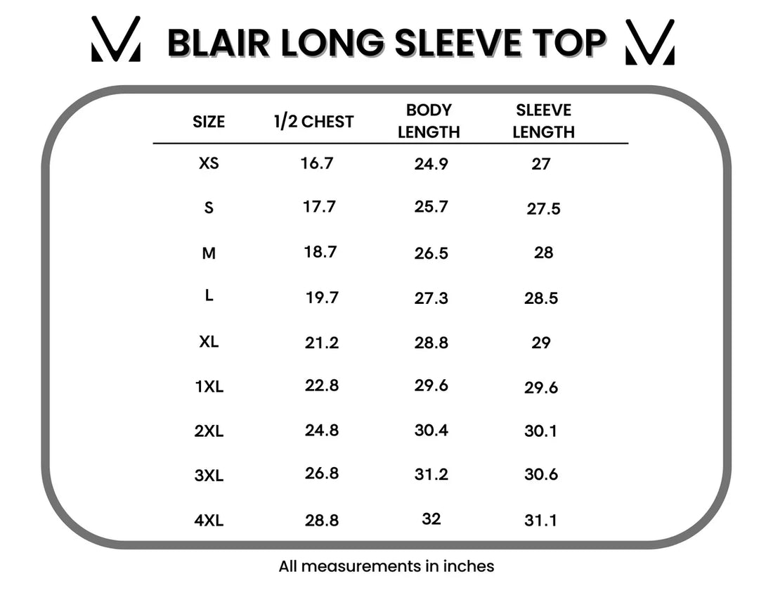 IN STOCK Blair Long Sleeve Top - Autumn Watercolor