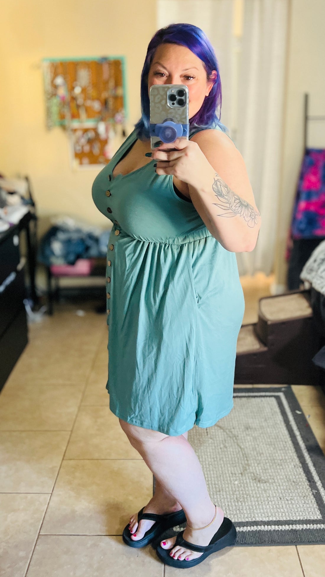 Magic Sleeveless Slit Dress