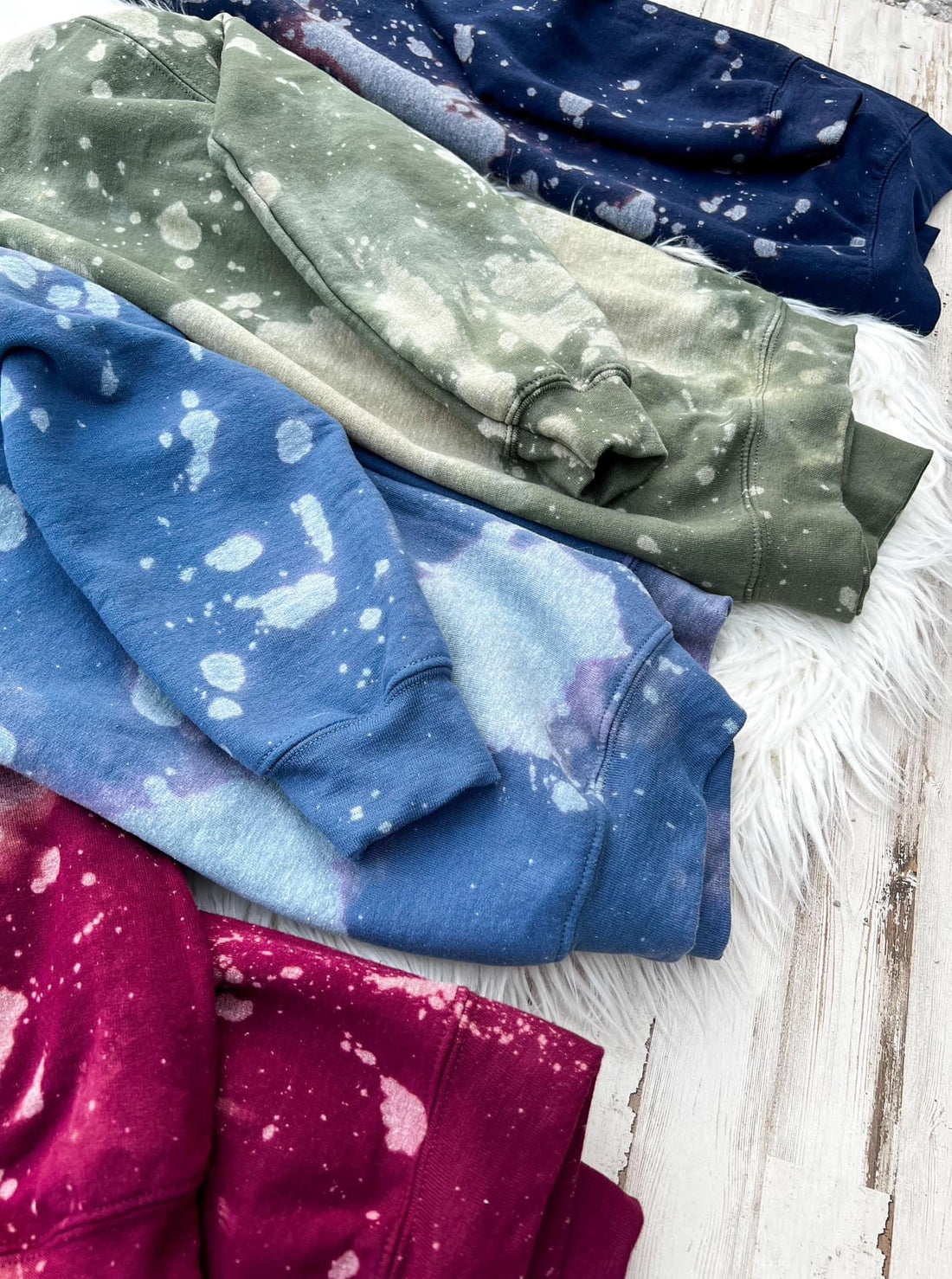 Bleached sweatshirts