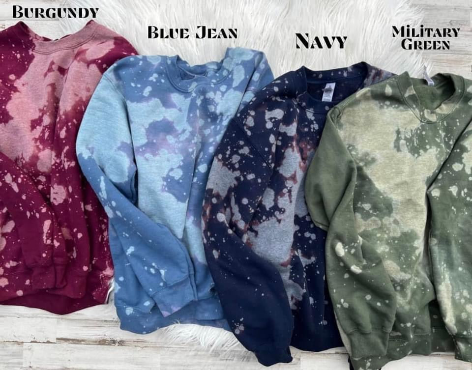 Bleached sweatshirts