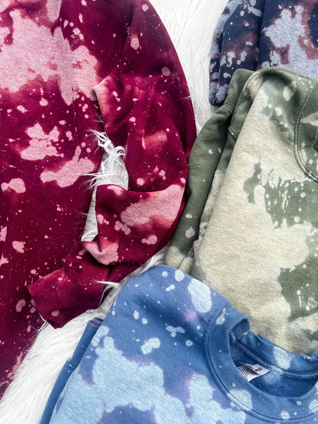Bleached sweatshirts