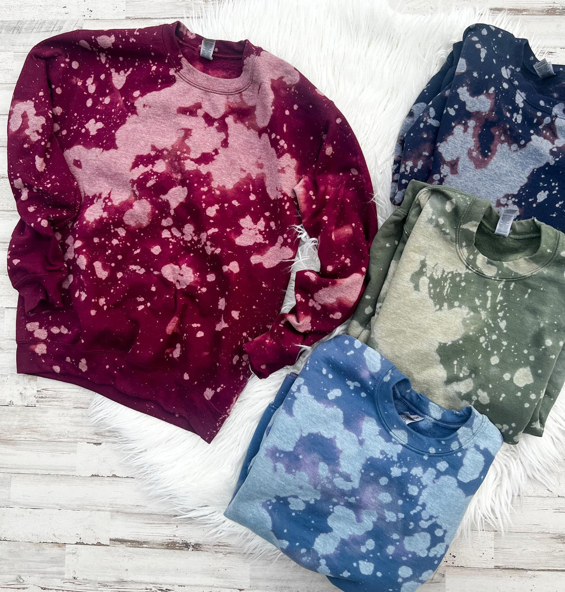 Bleached sweatshirts