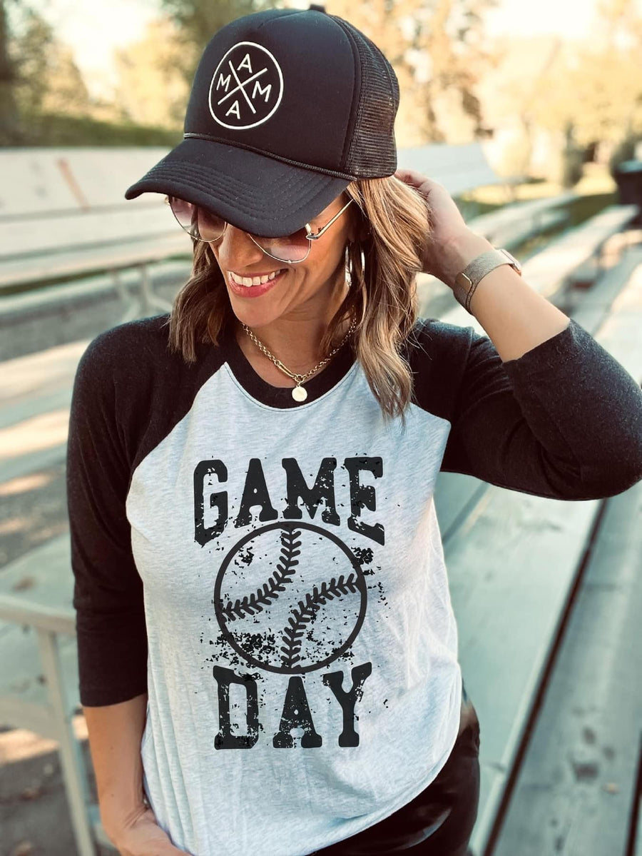 Game day baseball tee