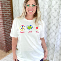 Peace Love & Sun Graphic Tee