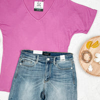 IN STOCK Chloe Cozy Tee - Magenta