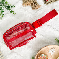 Clear Bag - Red  | Women's Crossbody Bag