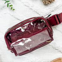 Clear Bag - Wine | Women's Crossbody Bag