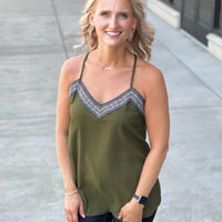 Give it My All Cami in Olive