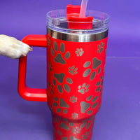Pawprint Quencher tumbler