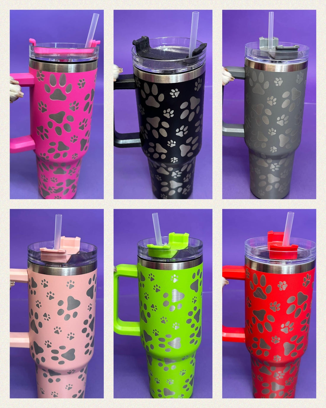 Pawprint Quencher tumbler