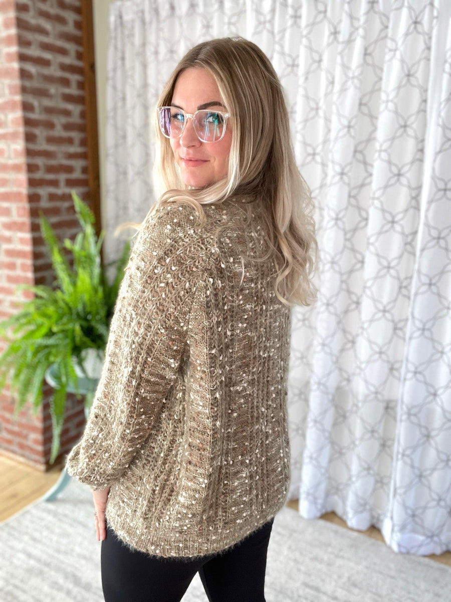 Way to Be Knit Sweater in Olive