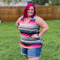 Multi color Stripe top