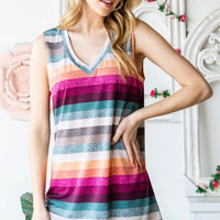 Multi color Stripe top